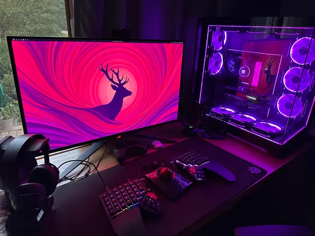 Home office, finally got the RGB to work in Omarchy with a custom plugin