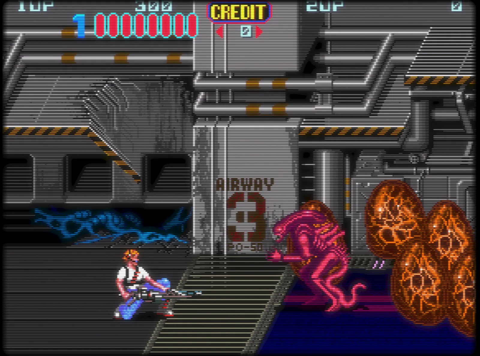 Game thùng cổ điển chạy với bộ đổ bóng CRT của RetroArch